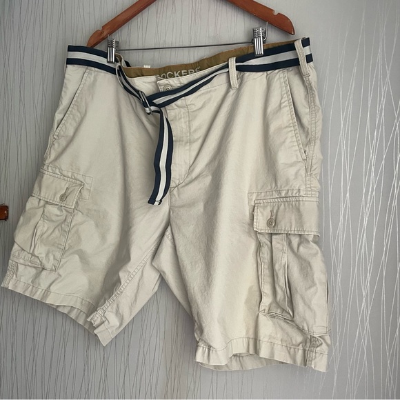 Dockers Men's Cargo Shorts Size 44 Beige with Belt Casual - Picture 5 of 10